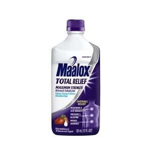  Maalox Total Stomach Relief, Maximum Strength, Strawberry, 12 Fluid 