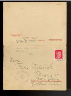 1943 Germany Gross Rosen Concentration Camp KL Cover  