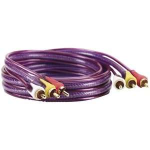   Purple Audio/Video Pre Cut Interconnect Cable (12 Ft): Electronics