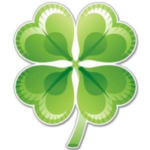 IRELAND Shamrock Irish Luck car bumper sticker 4 x 5 