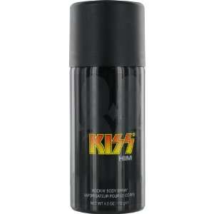  Him by Kiss Body Spray for Men, 4 Ounce Beauty