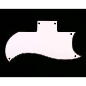  3 Ply Pickguard Fits SG 61 Reissue Guitar   WHITE 