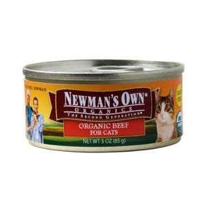  Newmans Own Organics Beef Canned Cat Food 24/3 oz cans 