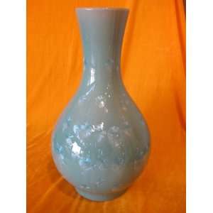    Crystal Style Glazed Chinese Porcelain Vase 