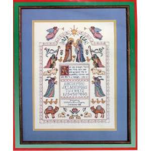   Blessed Nativity Christmas Counted Cross Stitch Sampler by Karen Avery
