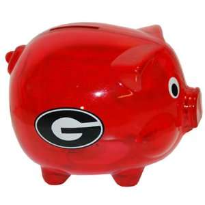  NCAA Georgia Bulldogs Plastic Piggy Bank (Red)
