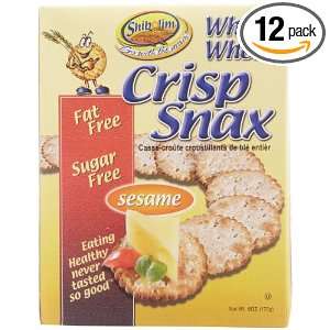 Shibolim Cracker Crisp Whlwht Sesa, 6 Ounce (Pack of 12)  