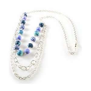   and Viva Bead Jewelry Necklace Tiered Something Blue