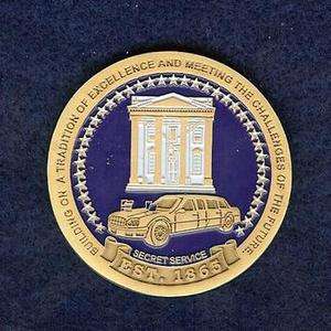 SECRET SERVICE TRADITION OF EXCELLENCE PROTECT THE PRESIDENT 1.75 