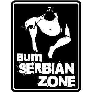 New  Bum Serbian Zone  Serbia And Montenegro Parking Sign Country 