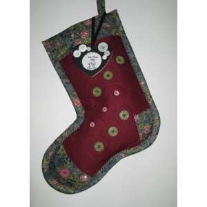  Cranberry Christmas Stockings Home Made Quilting Keepsakes 