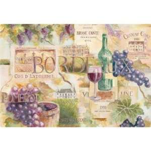    7.5 x 11 Wine Collage Design Cutting Board