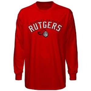 NCAA Rutgers Scarlet Knights Scarlet Cobra Long Sleeve T shirt:  
