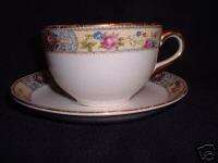 East Liverpool Pottery Dinnerware Cup & Saucer Antique  