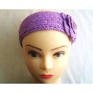  Purple Crochet Headband Beauty