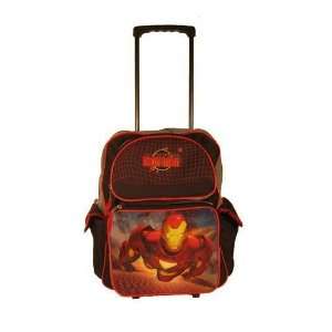  Iron Man Large Rolling School Backpack 