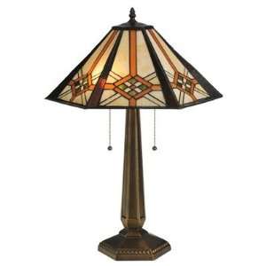  Meyda Tiffany 119659 Crosshairs Mission Table Lamp: Home 