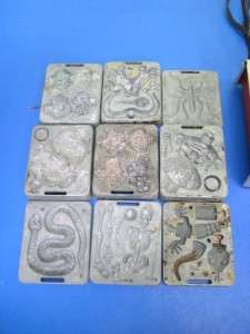  THING MAKER LOT OF 9 MOLDS CREEPLE PEOPLE, CREEPY CRAWLERS  