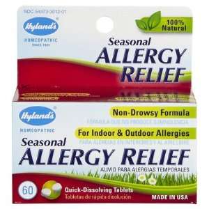  Hylands   Seasonal Allergy Relief 60 tabs (Pack of 4 