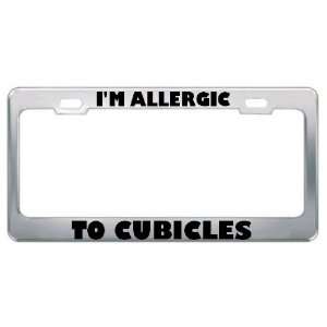  IM Allergic To Cubicles Sport Sports Metal License Plate 
