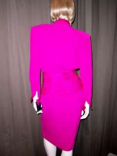 JEAN LOUIS SCHERRER COUTURE PINK SKIRT SUIT W/TAGS 40 076783016996 