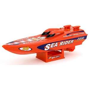  RC Mini Wave Red Sea Rider RTR Electric Boat: Toys & Games