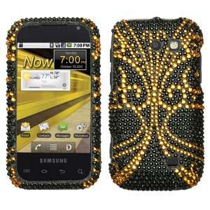Reinforced Diamond Design Phone cover Case Golden Butterfly For 