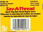 10 Helicoil Sav A Thread M14 x 1.25 Long Spark Plug Inserts
