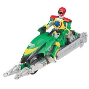   Operation Overdrive Green Hovertek Cycle w/Power Ranger: Toys & Games