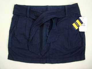 Nwt Rugby Ralph Lauren Saskia Blue Belted Skirt 12  