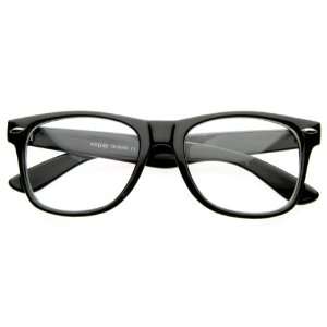 Vintage Inspired Eyewear Original Geek Nerd Clear Lens Wayfarers 