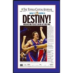  Kansas Destiny Jayhawks Newspaper Headlines Poster 
