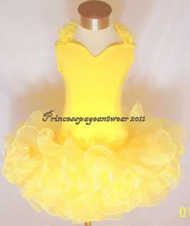 Yellow National Pageant Dress Shell  