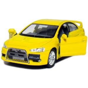   2008 Mitsubishi Lancer Evolution X 1:36 Scale (Yellow): Toys & Games