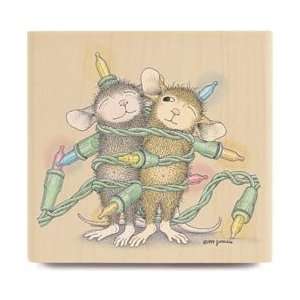  New   House Mouse Mounted Rubber Stamp   Light Wrap by 