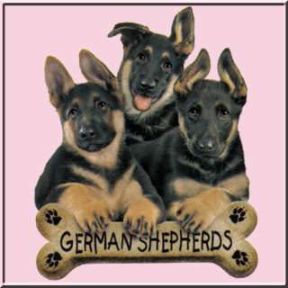 German Shepherd Dog Puppies w/Bone T Shirt Kids 2T 14  