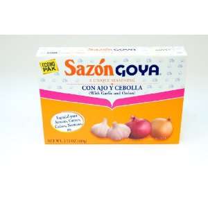 Goya Sazon Garlic And Onion 3.5 oz: Grocery & Gourmet Food