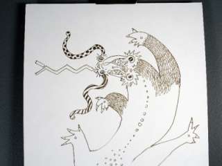 This is an Original Pen and Ink drawing by Ramón Santiago which he 