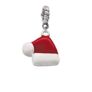  Santas Hat Silver European Charm Dangle Bead [Jewelry 