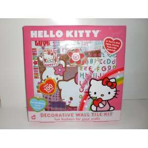  Hello Kitty Decorative Wall Tile Kit, EZ Peel & Stick 