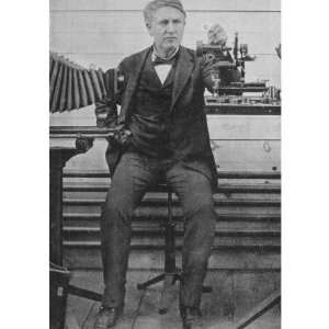  Thomas Alva Edison with His Camera Equipment in 1893 