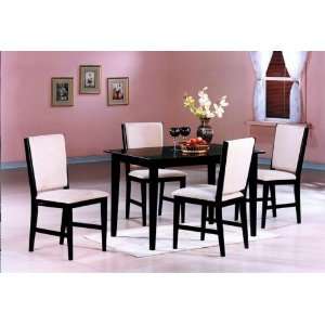    Home Elegance 625BK Black Sand Through Dining Table