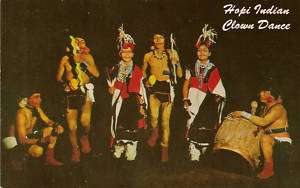Hopi Indian Clown Dance Native American Postcard  