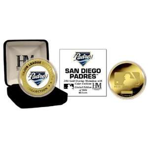  San Diego Padres 24kt Gold And Color Team Commemorative Coin 