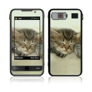 Samsung Omnia Decal Vinyl Skin   Animal Sleeping Kitty