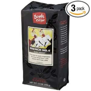 Boyds Coffee French No. 6, Ground Dark: Grocery & Gourmet Food