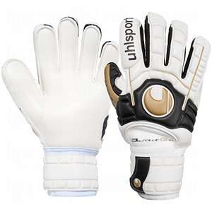 uhlsport Ergonomic Absolutgrip Goalie Gloves White/Black/Gold/7 