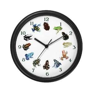  Frog Diversity Funny Wall Clock by  Everything 