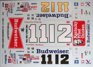 11, #12 Darrell Waltrip, Neil Bonnett 1984 Budweiser Chevy Monte 