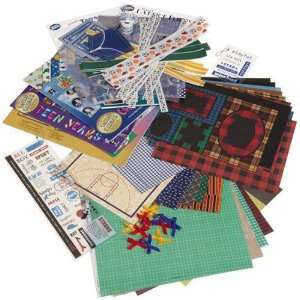   1030Boy Mega Pack 51 Piece Scrapbook Kit, Boy Arts, Crafts & Sewing